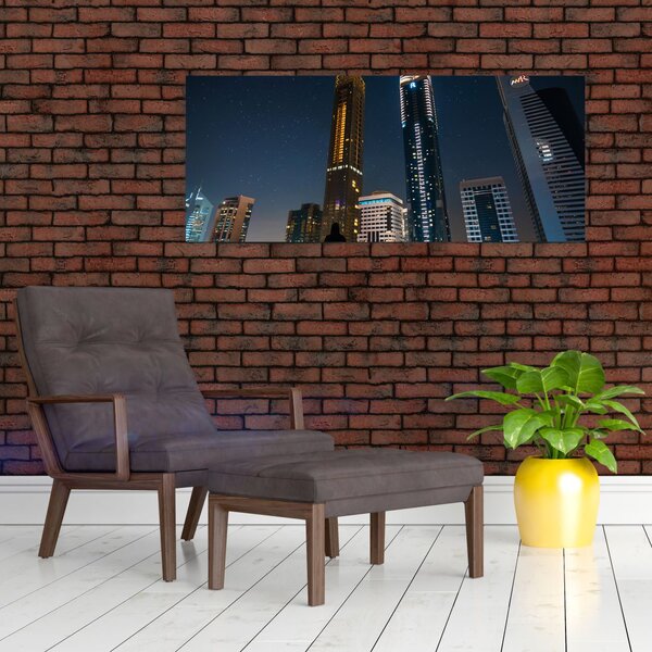 Slika noćnog grada (120x50 cm)