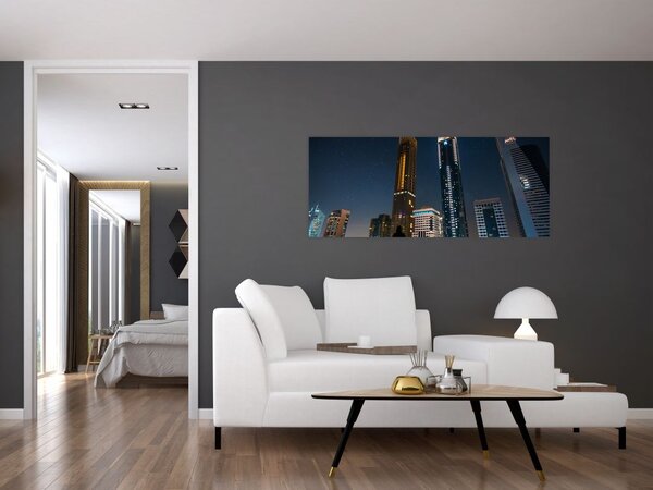Slika noćnog grada (120x50 cm)