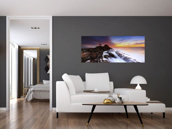 Slika planine u magli (120x50 cm)
