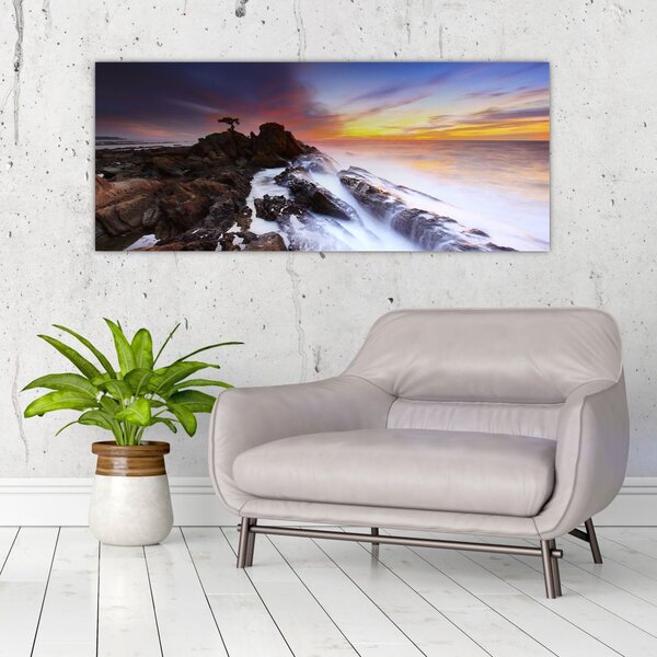 Slika planine u magli (120x50 cm)