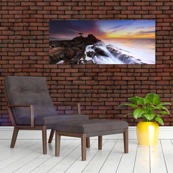 Slika planine u magli (120x50 cm)