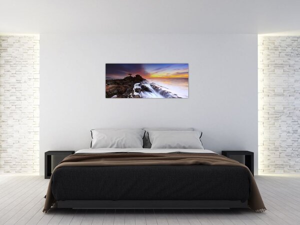 Slika planine u magli (120x50 cm)