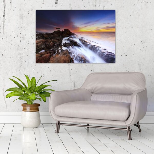 Slika planine u magli (90x60 cm)