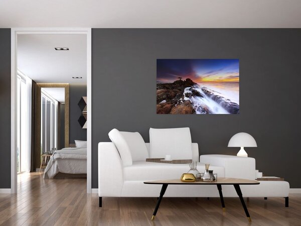 Slika planine u magli (90x60 cm)