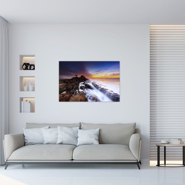 Slika planine u magli (90x60 cm)