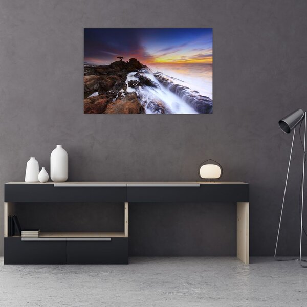 Slika planine u magli (90x60 cm)