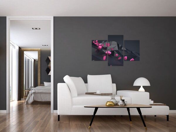 3D apstraktna slika (90x60 cm)