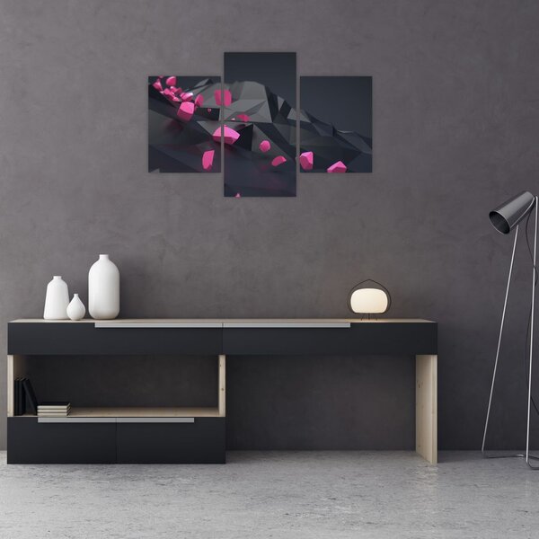 3D apstraktna slika (90x60 cm)