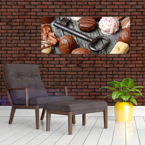 Slika čokolade i ključeva (120x50 cm)