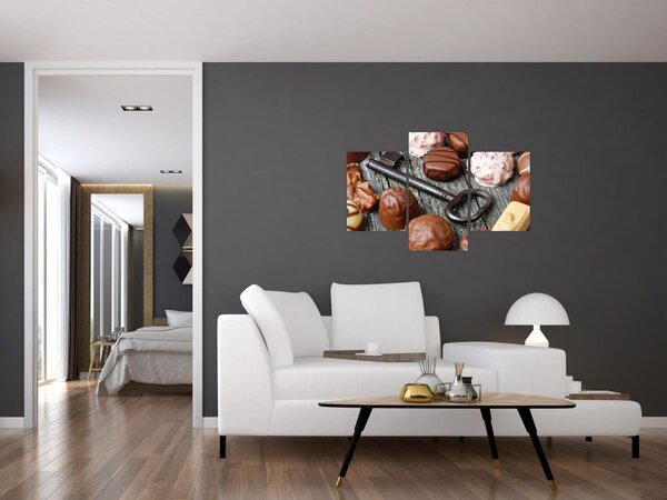 Slika čokolade i ključeva (90x60 cm)