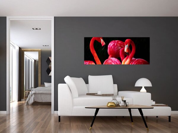 Slika crvenih flaminga (120x50 cm)