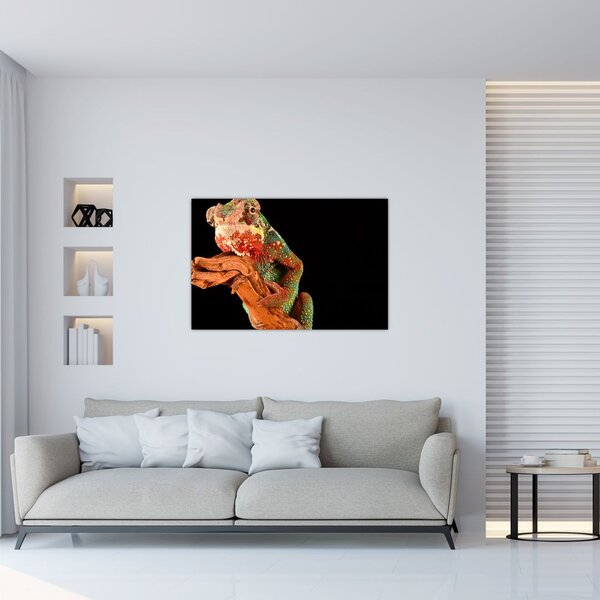 Slika kameleona na grani (90x60 cm)