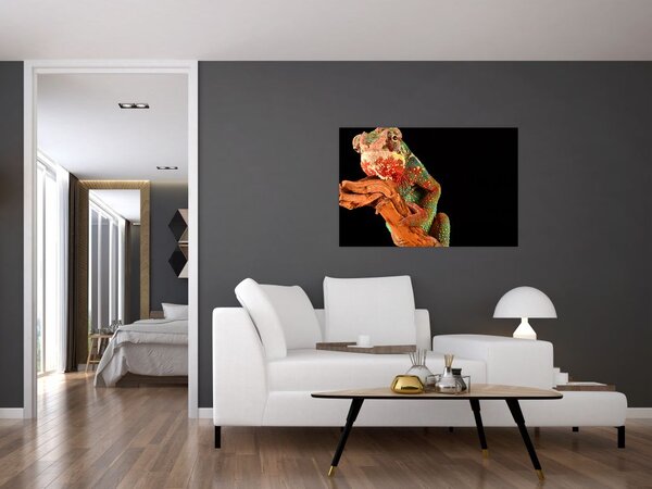 Slika kameleona na grani (90x60 cm)