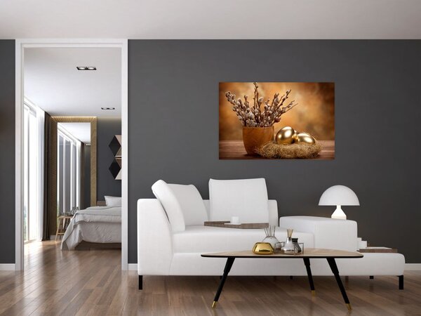 Slika jaja i mačaka (90x60 cm)