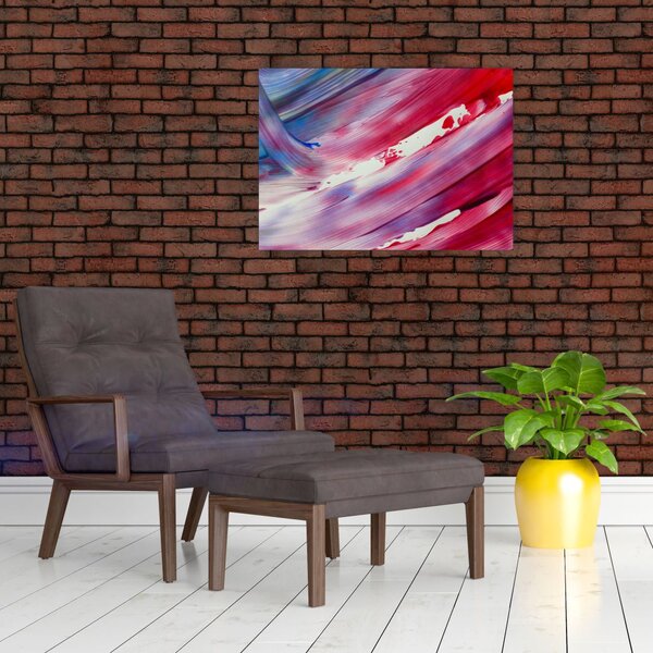 Slika - ružičasto-plava boja (70x50 cm)