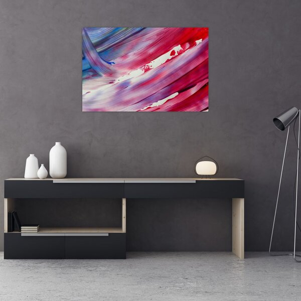 Slika - ružičasto-plava boja (90x60 cm)