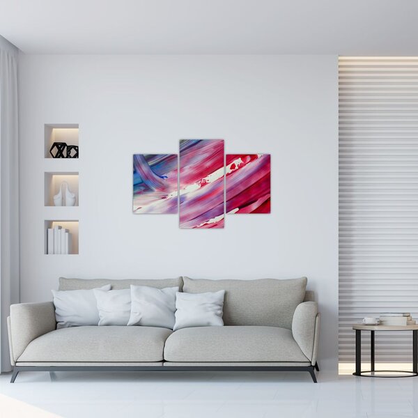 Slika - ružičasto-plava boja (90x60 cm)