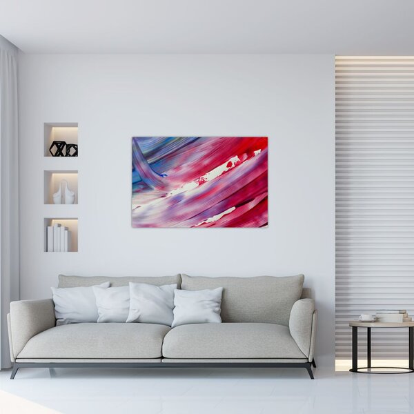 Slika - ružičasto-plava boja (90x60 cm)