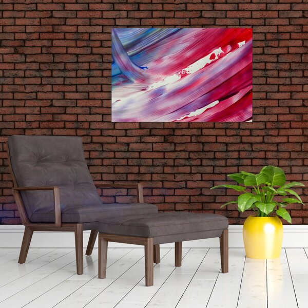 Slika - ružičasto-plava boja (90x60 cm)
