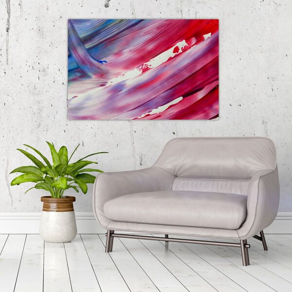 Slika - ružičasto-plava boja (90x60 cm)