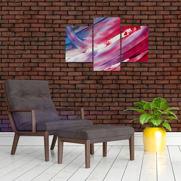 Slika - ružičasto-plava boja (90x60 cm)