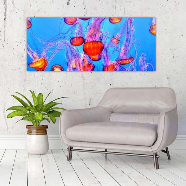 Slika meduza u moru (120x50 cm)