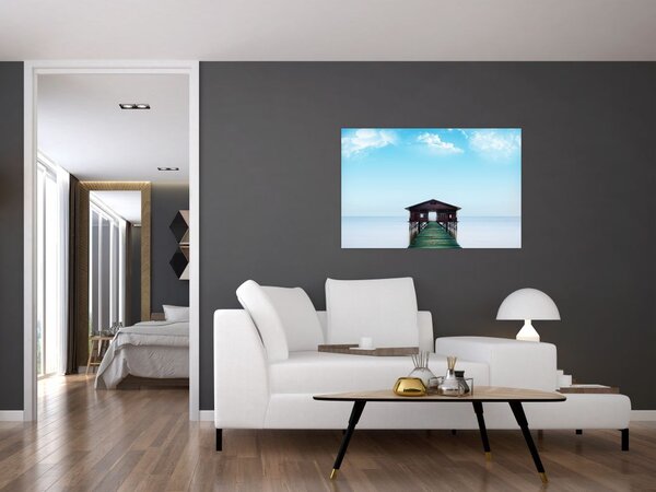 Slika kuće na moru (90x60 cm)