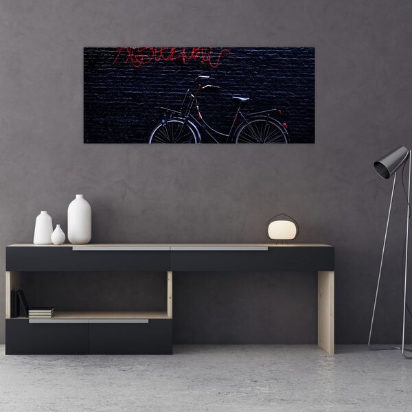 Slika bicikla u Amsterdamu (120x50 cm)