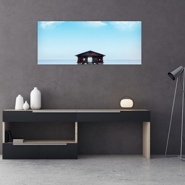 Slika kuće na moru (120x50 cm)