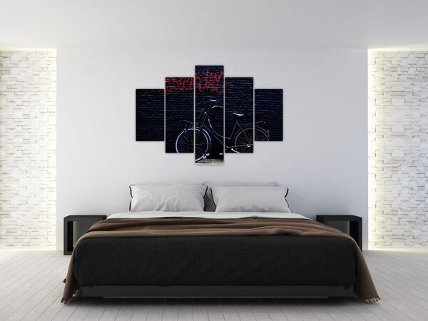 Slika bicikla u Amsterdamu (150x105 cm)