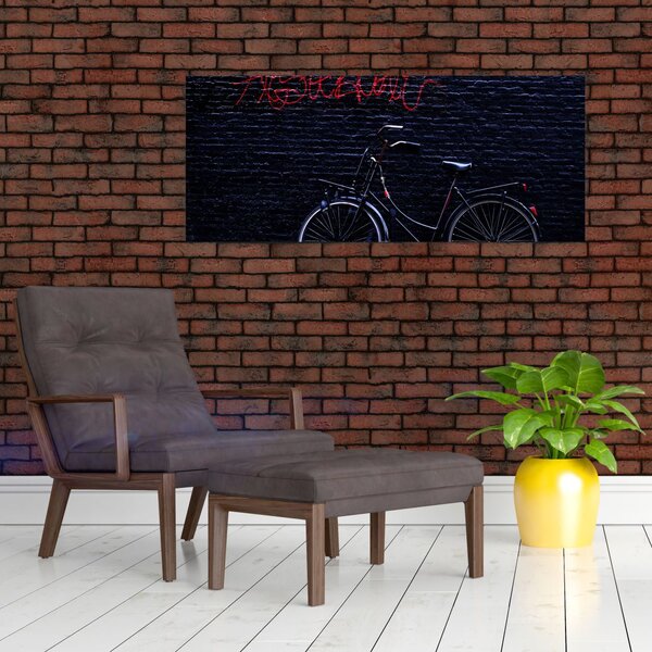 Slika bicikla u Amsterdamu (120x50 cm)