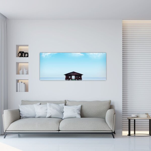 Slika kuće na moru (120x50 cm)