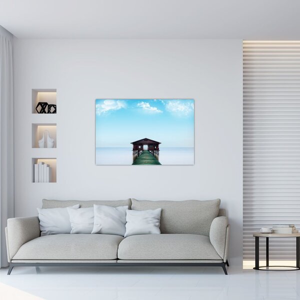 Slika kuće na moru (90x60 cm)