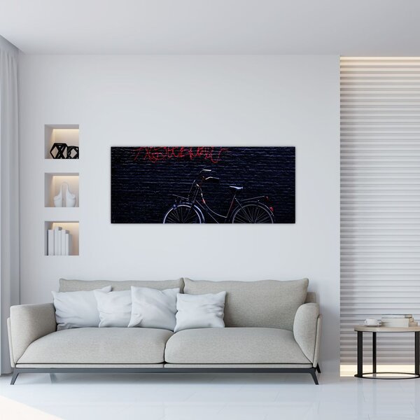 Slika bicikla u Amsterdamu (120x50 cm)