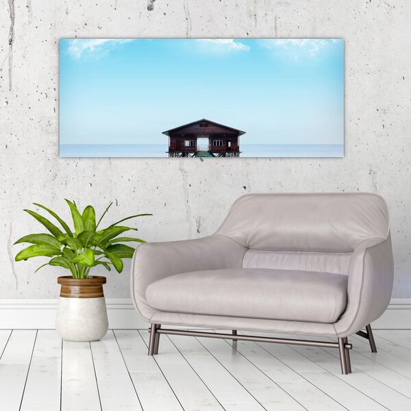 Slika kuće na moru (120x50 cm)