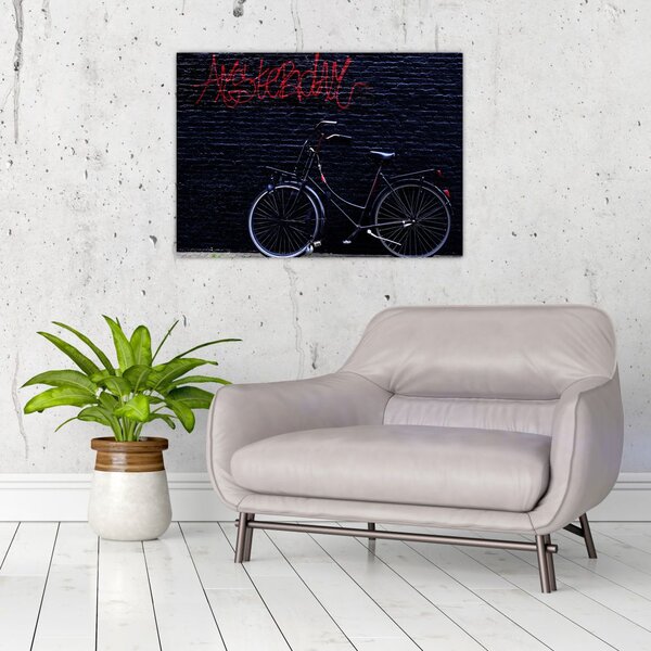 Slika bicikla u Amsterdamu (70x50 cm)