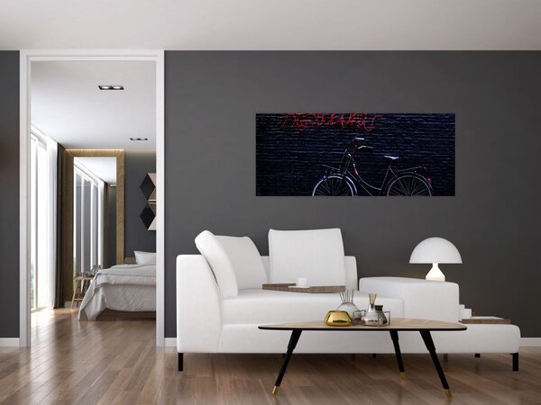 Slika bicikla u Amsterdamu (120x50 cm)