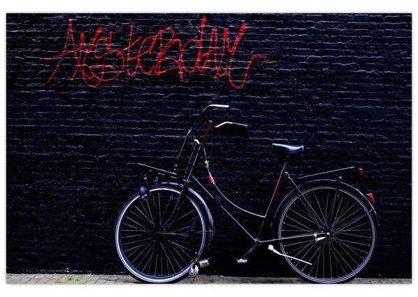 Slika bicikla u Amsterdamu (90x60 cm)