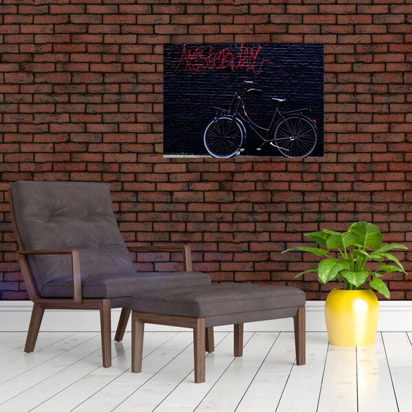 Slika bicikla u Amsterdamu (70x50 cm)