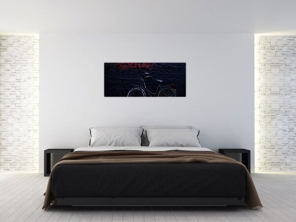 Slika bicikla u Amsterdamu (120x50 cm)