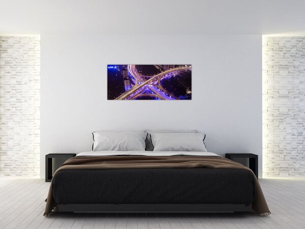 Slika velikog raskrižja noću (120x50 cm)