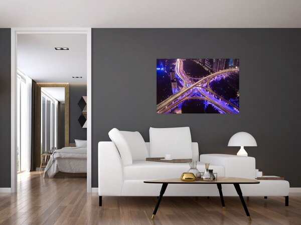 Slika velikog raskrižja noću (90x60 cm)