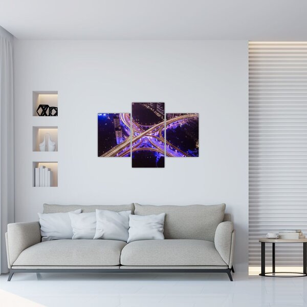 Slika velikog raskrižja noću (90x60 cm)