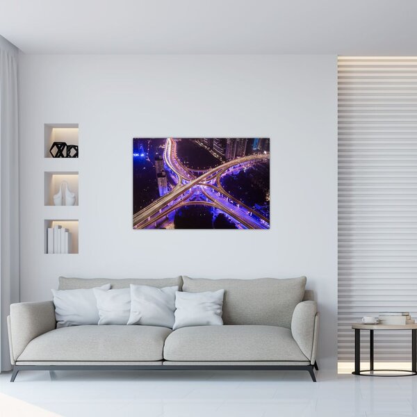 Slika velikog raskrižja noću (90x60 cm)