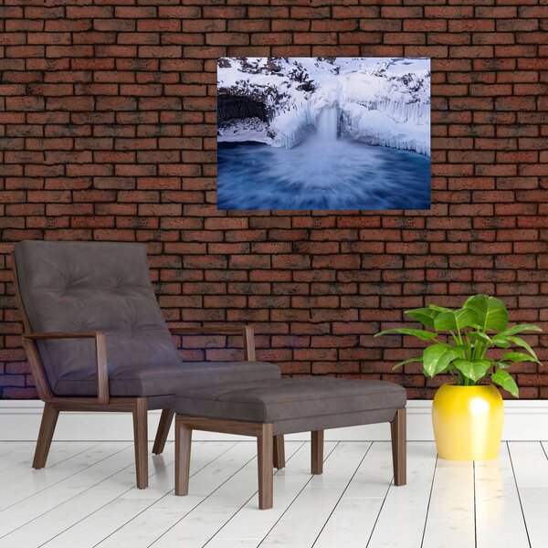 Slika vodopada zimi (70x50 cm)