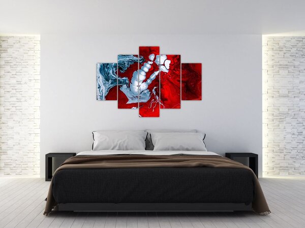 Slika apstraktnih mrlja (150x105 cm)