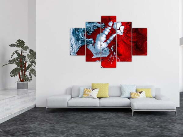 Slika apstraktnih mrlja (150x105 cm)