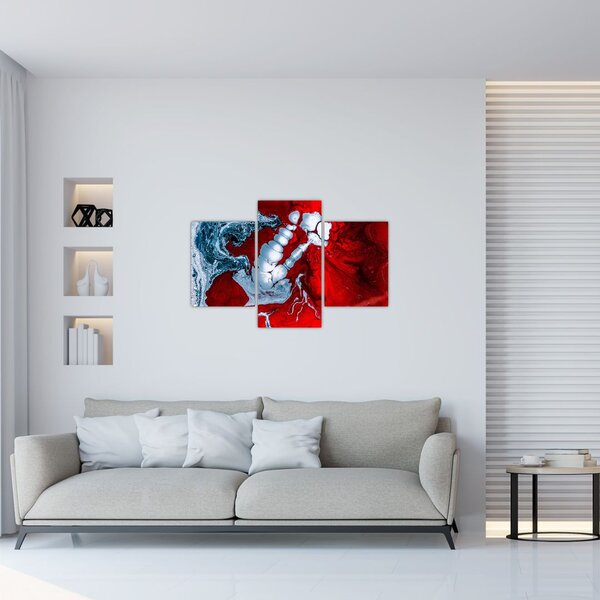 Slika apstraktnih mrlja (90x60 cm)