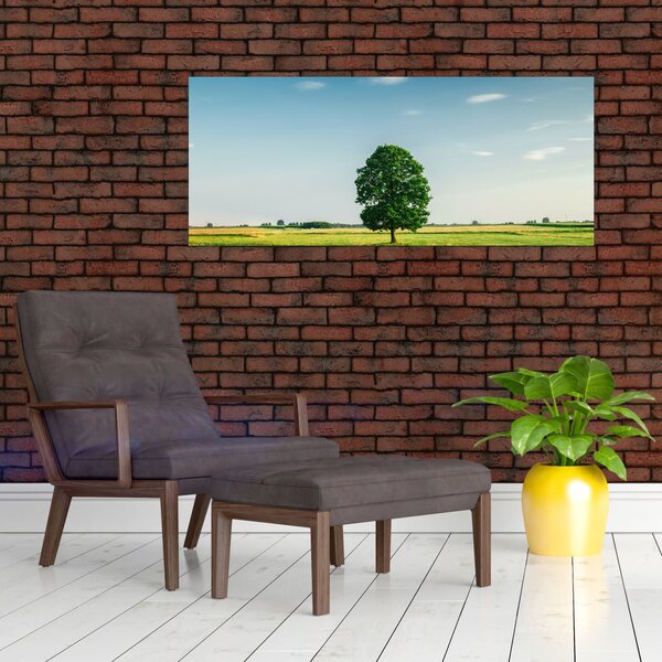 Slika drveta na livadi (120x50 cm)