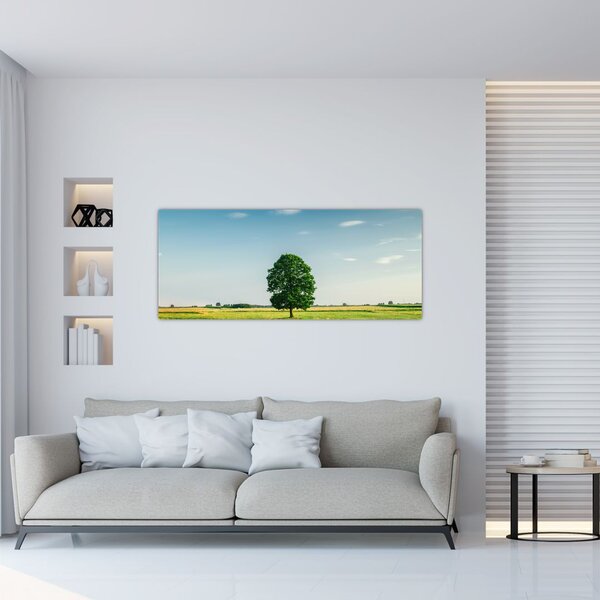 Slika drveta na livadi (120x50 cm)